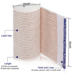 Reginary elastic bandage wrap with self-closure ends for fast wrapping