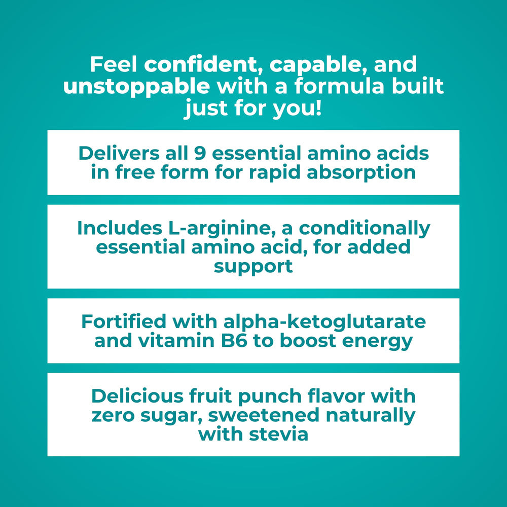 Glass of water with fruit punch from AminoPower demonstrates refreshing flavor