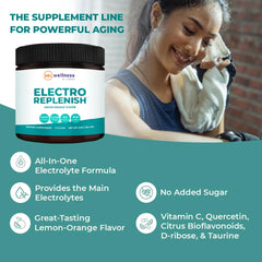 Pouring ElectroReplenish into a bottle creates a refreshing electrolyte drink