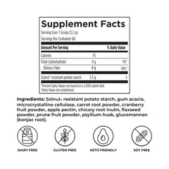 Reignite Wellness Extra Fiber scoop beside the jar for easy daily fiber addition.