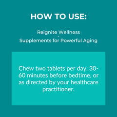 Reignite Wellness Sleep Candy label highlights melatonin and 5-HTP on packaging.