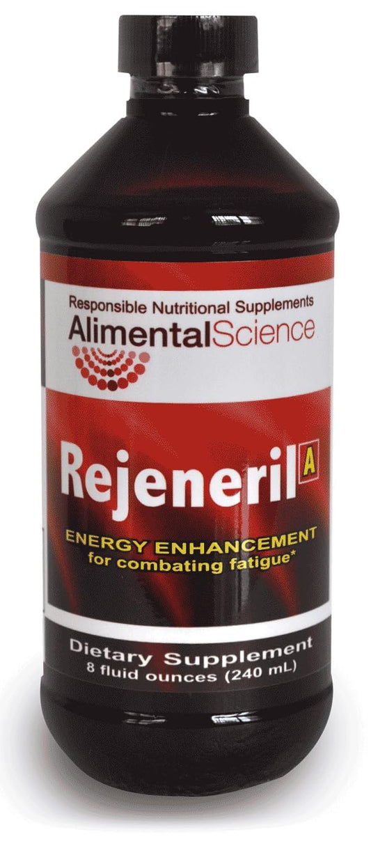 Rejeneril-A bottle demonstrating mitochondrial fortification for sustained energy support.