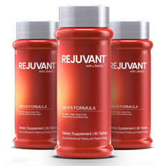 Rejuvant AKG Longevity bottle with clear coating for easier swallowing and energy.