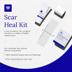 RejuvaSil scar gel bottle shown for daily scar care use