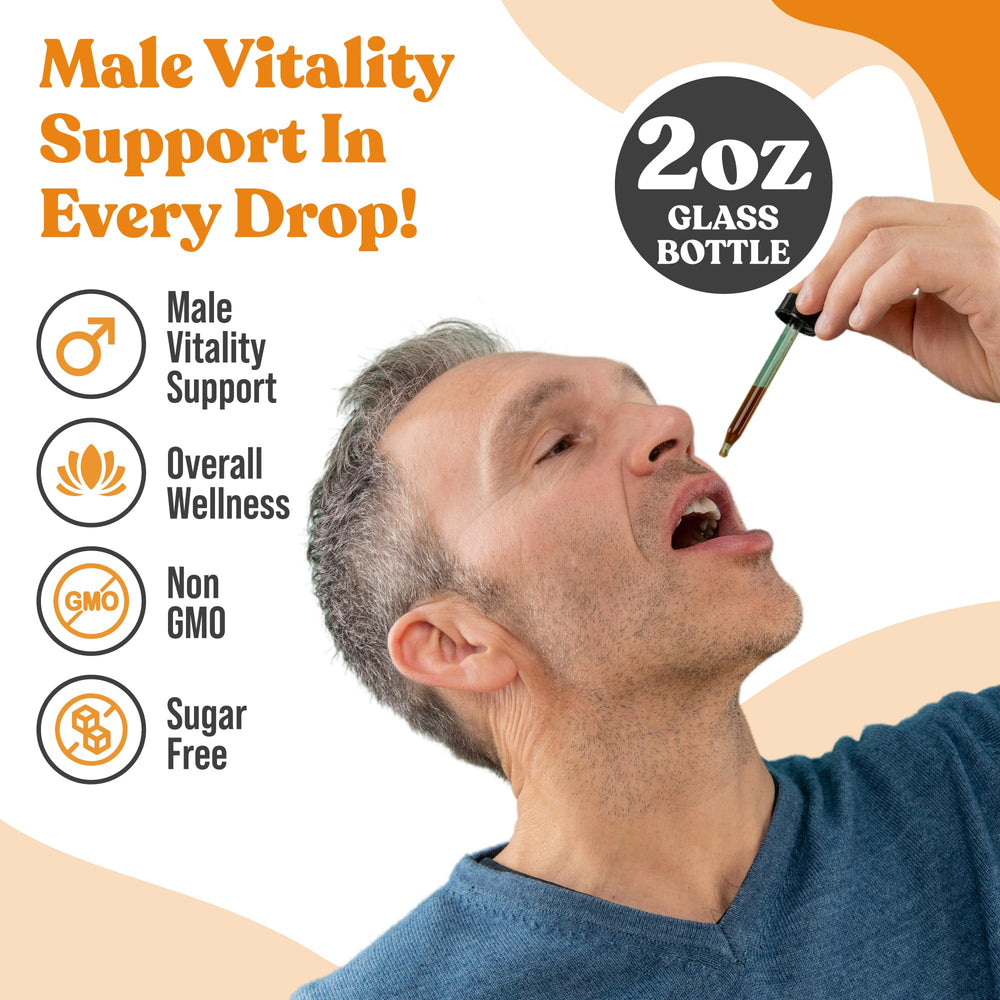 Rejuvica Health Activated Male label close-up—transparent packaging with clear information.