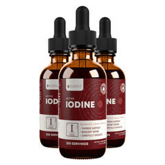 Rejuvica Health Active Iodine Drops bottle for fast absorption and energy support.