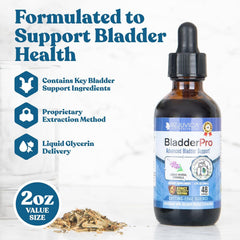 Dropper bottle ready for quick, pill-free dosing with BladderPro