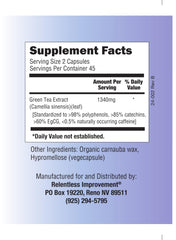 Decaffeinated capsules from Relentless Improvement with gentle digestion