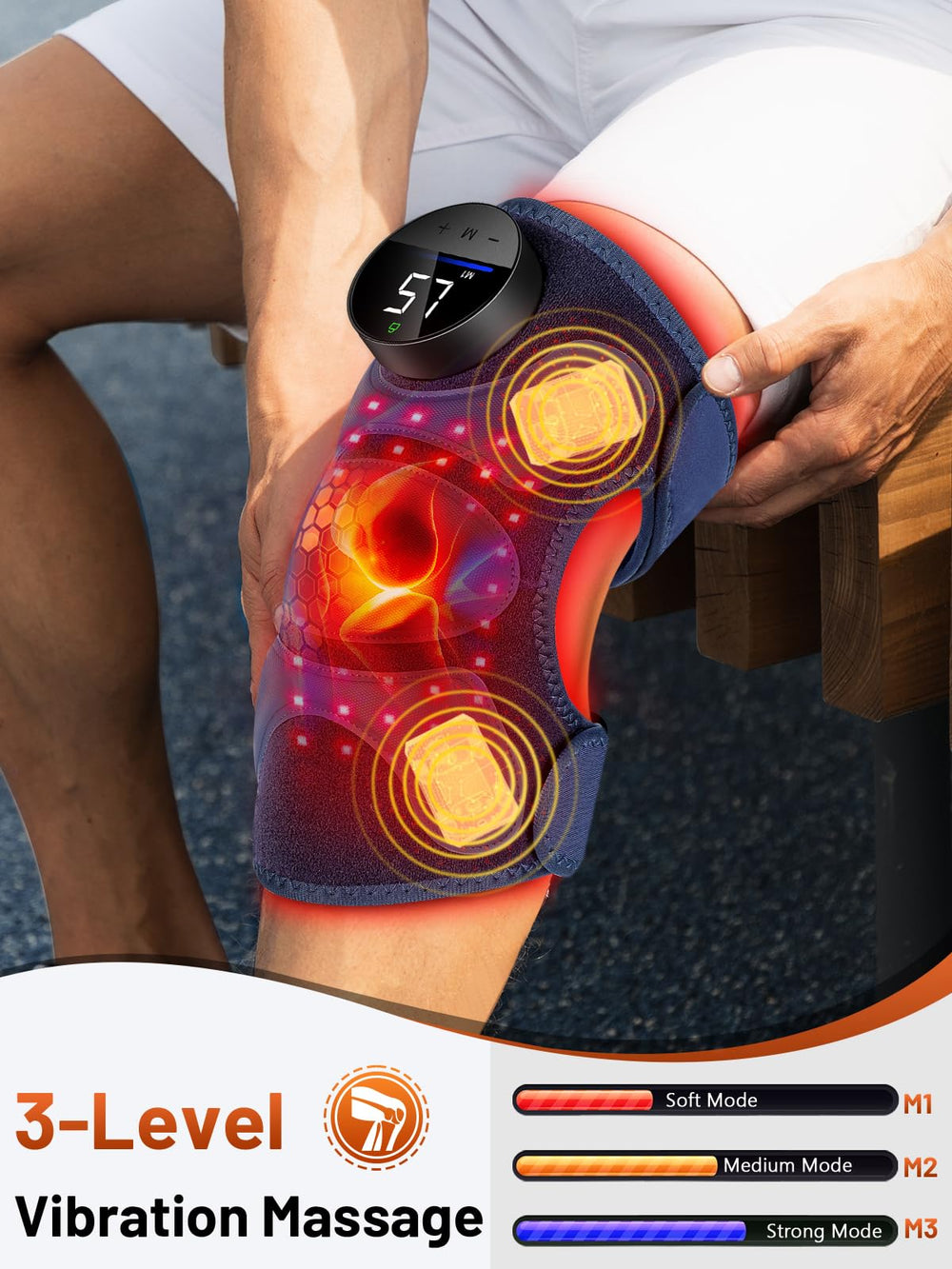 RELEXNOW wireless battery 2500mAh enables cordless use on the knee brace.