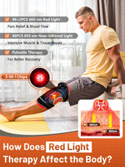 RELEXNOW heated vibration therapy provides knee comfort during post-workout