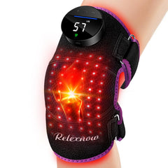 RELEXNOW knee massager front view with heated vibration for targeted relief.