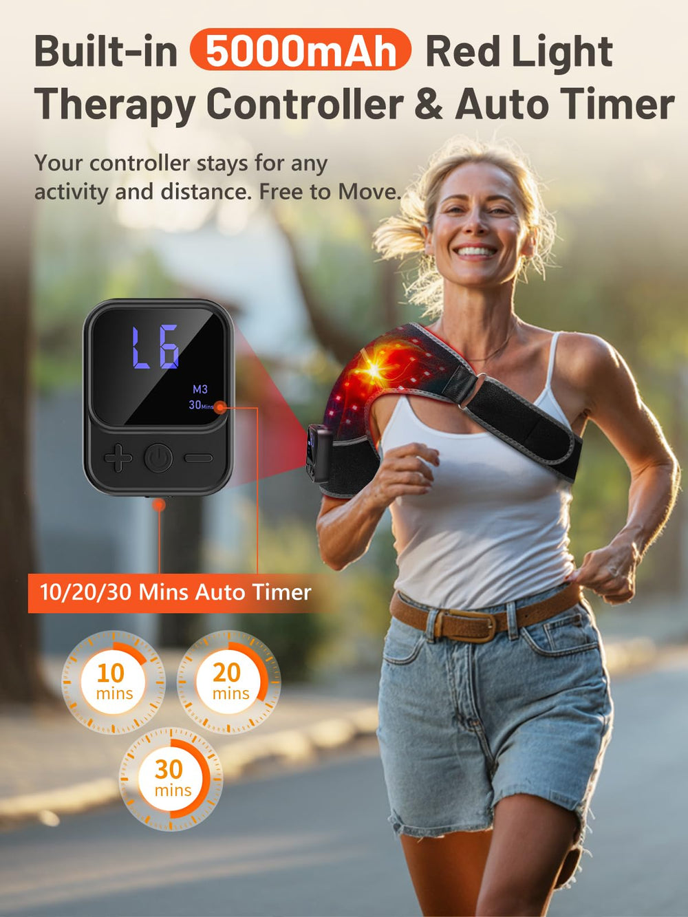RELEXNOW shoulder wrap extension strap improves fit for different arms and shoulders