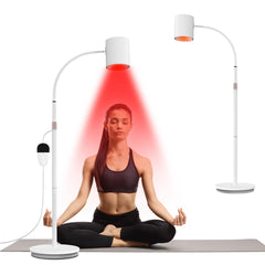 Relhafethy floor near infrared lamp showing three wavelengths for versatile relaxation ambiance.