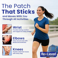 Relieved 4% Lidocaine Patch designed for extended wear during daily activities.