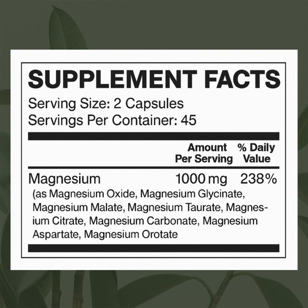 Relify Compression Relief Magnesium Complex packaging on a desk ready to use