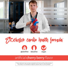 RELIV CardioSentials serving in a glass with berries.