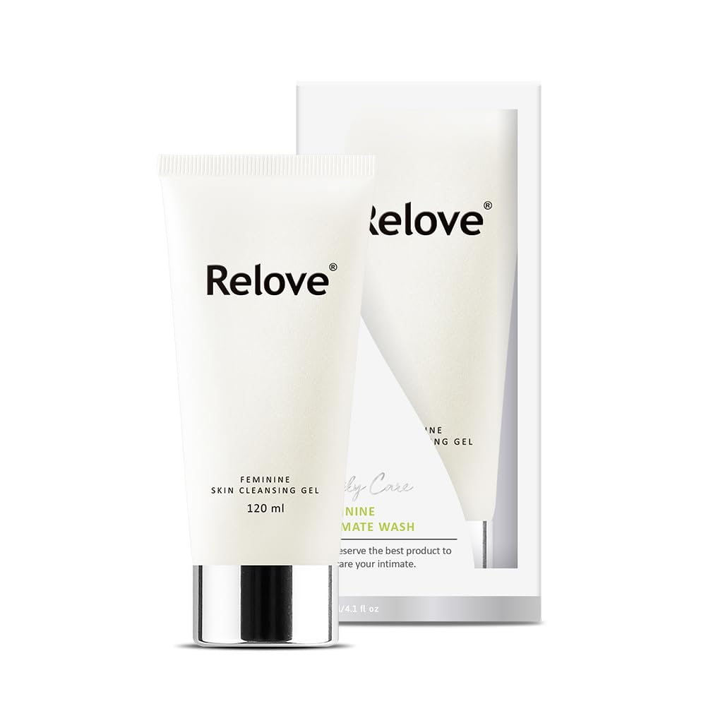 Relove amino acid feminine wash bottle front for daily comfort