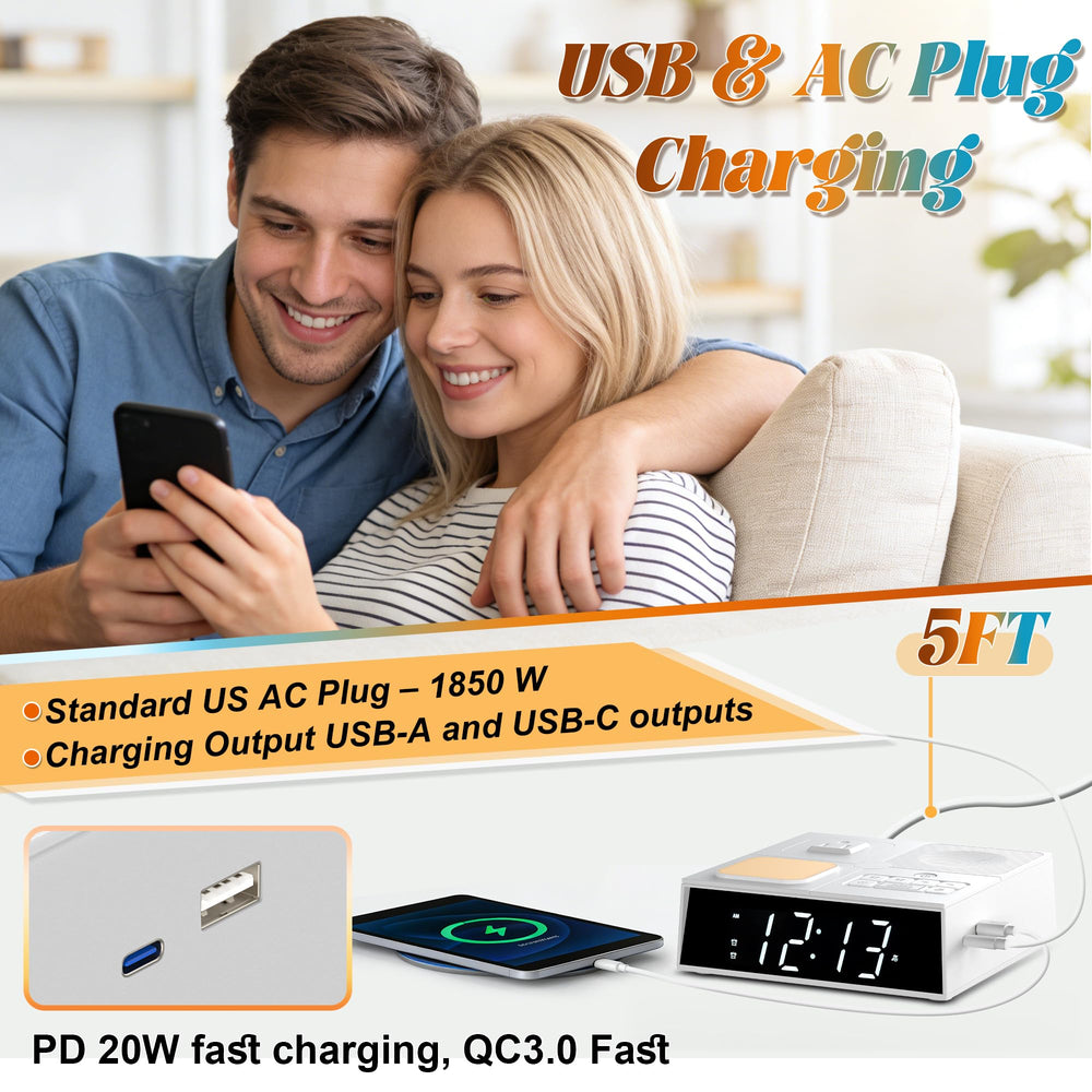 Relting device shows bright touch switch for quick room setup.
