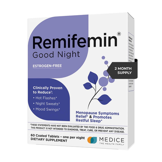 Remifemin Good Night bottle pour for sleep support