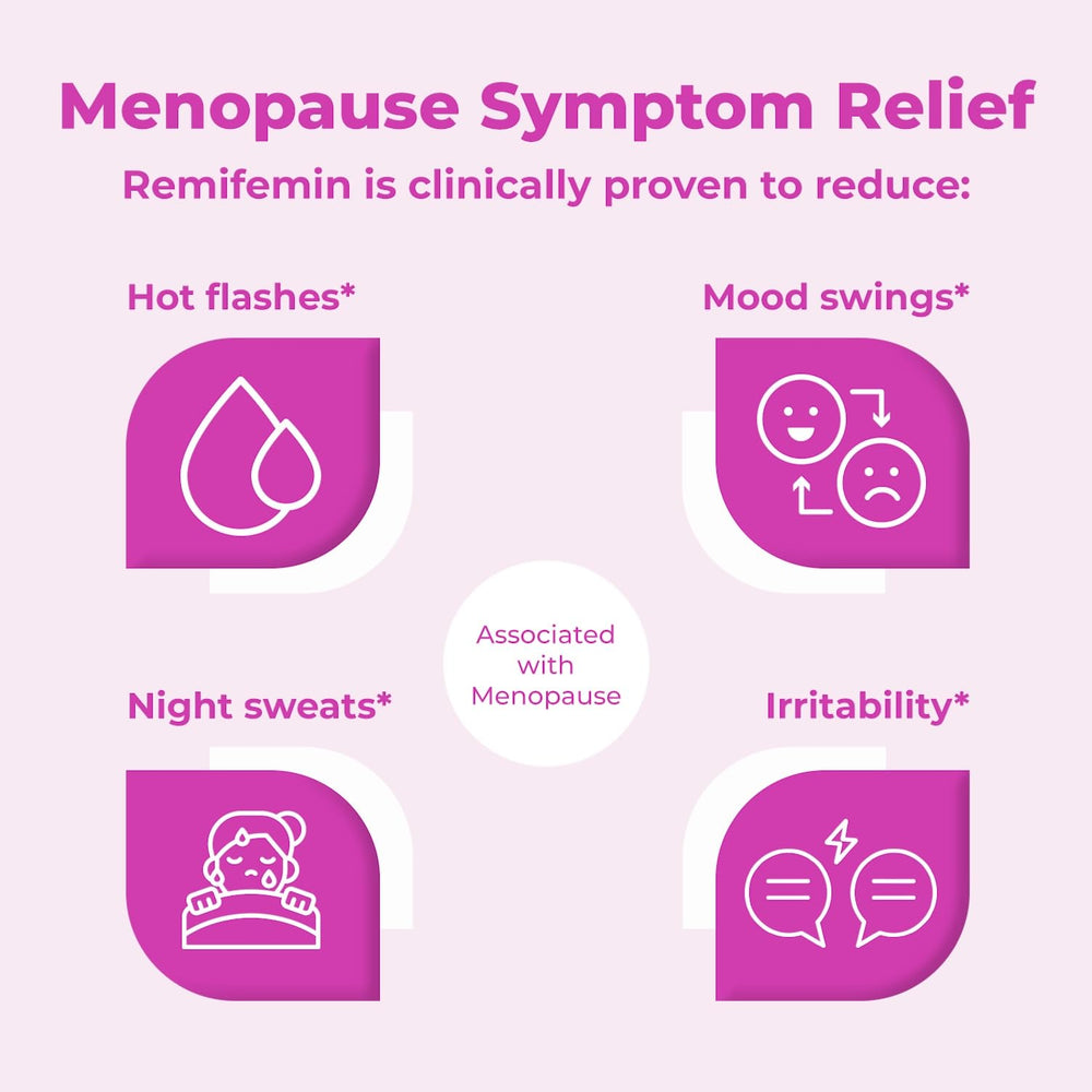 Remifemin shelf display showcases trusted menopause support from Germany.