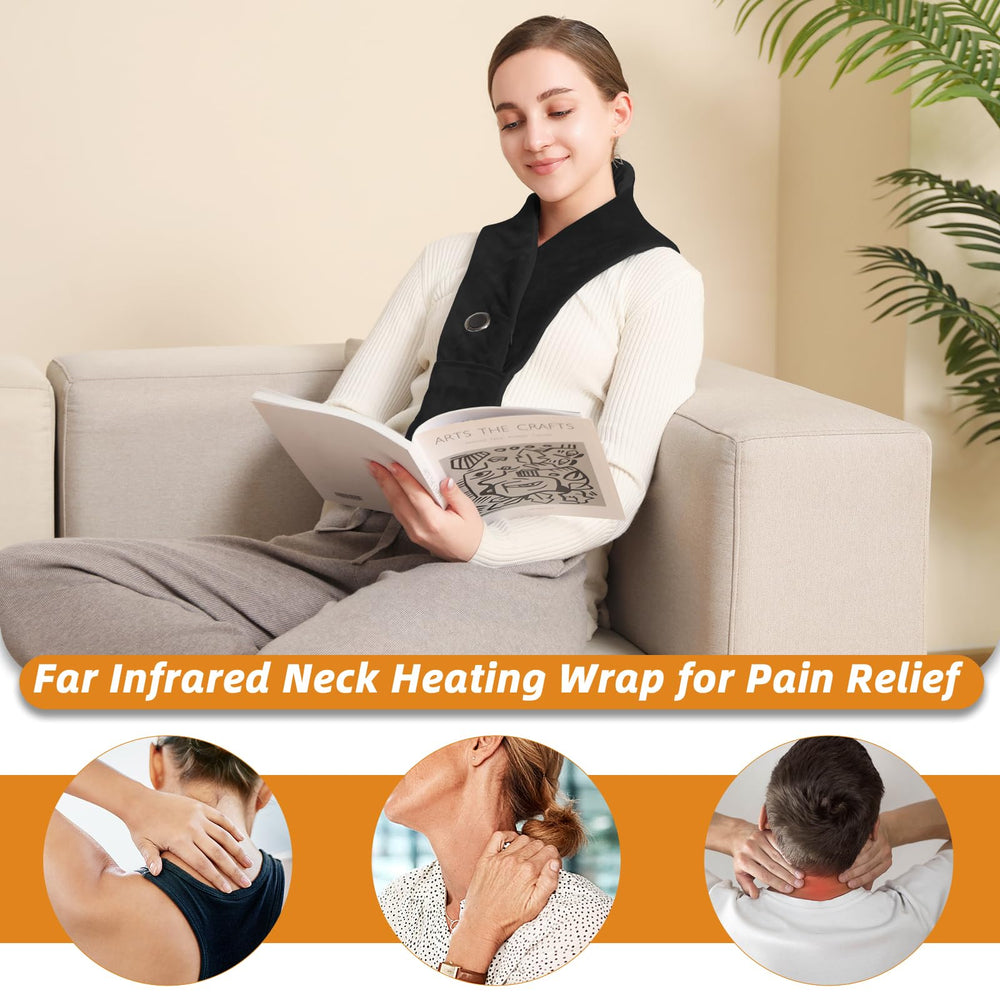 Remo neck heating pad cordless operation enables movement