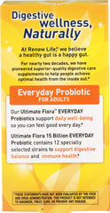 Renew Life Everyday Probiotic bottle shows 15 Billion CFU potency for gut health