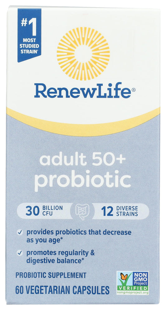 Renew Life Probiotic 30B UF bottle front showing daily gut balance potential