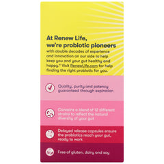 Renew Life pH balance focus supports vaginal health and comfort.