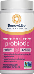 Renew Life packaging emphasizing gluten-free, dairy-free and soy-free formulation.