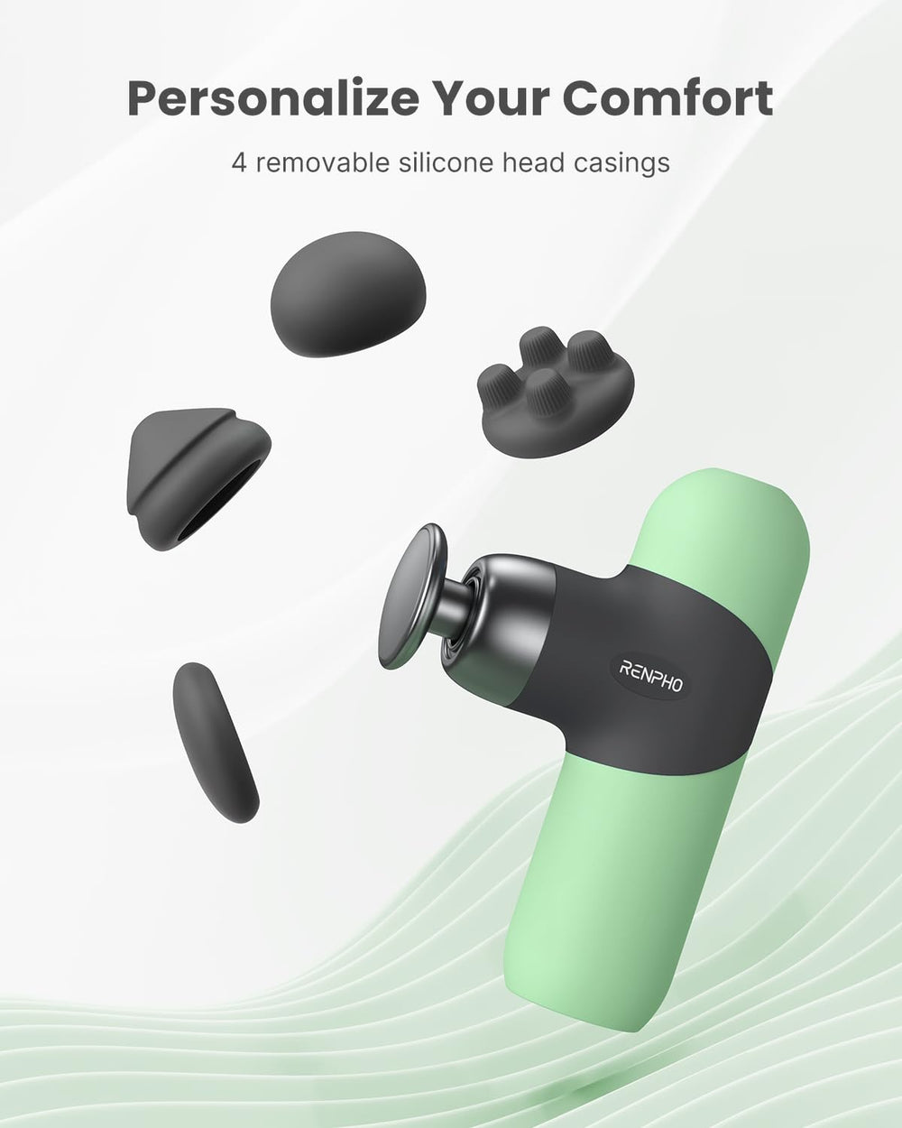 RENPHO deep tissue massager with four heads for targeted relief