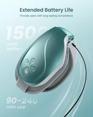 180-foldable design of RENPHO Eye Massager fits easily in your bag for travel.