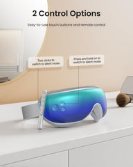 RENPHO Eyeris 1 eye massager folded design for travel-friendly portability.
