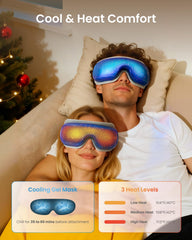 RENPHO EyeRis 3 removable cooling mask attached for a refreshing cool feel.