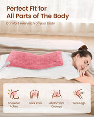 RENPHO ETL-certified heating pad in pink prioritizing safety.
