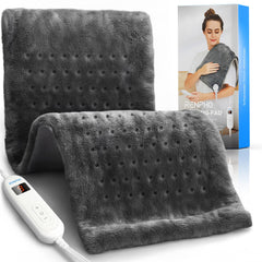 RENPHO heating pad focuses on back and shoulder areas for quick warmth.
