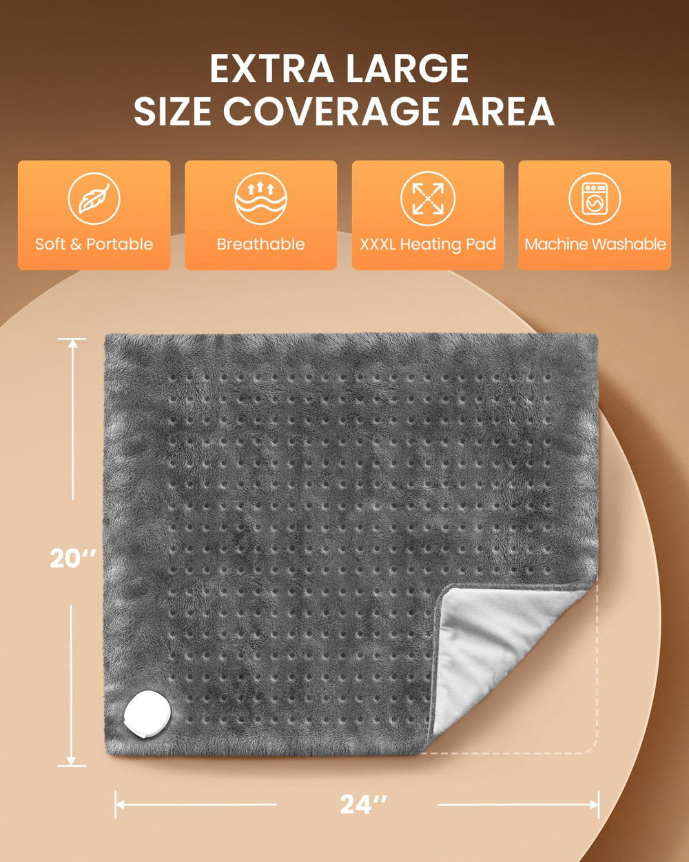 RENPHO extra-large pad with gift-ready warmth ideal for relaxing moments.
