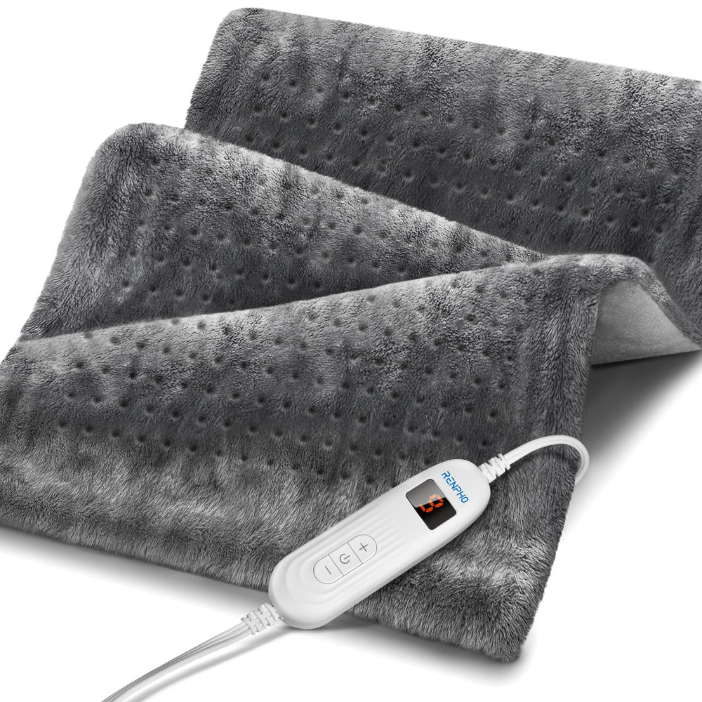 RENPHO heating pad with full back coverage for broad warmth and comfort.