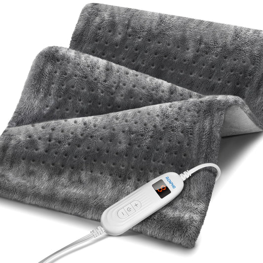 RENPHO heating pad with full back coverage for broad warmth and comfort.