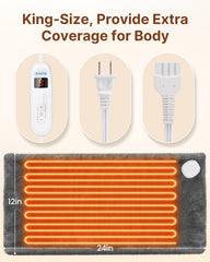 RENPHO remote control shows ten heat settings for personalized comfort.