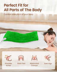 RENPHO heating pad skin-friendly fabric feels soft against skin for long use.