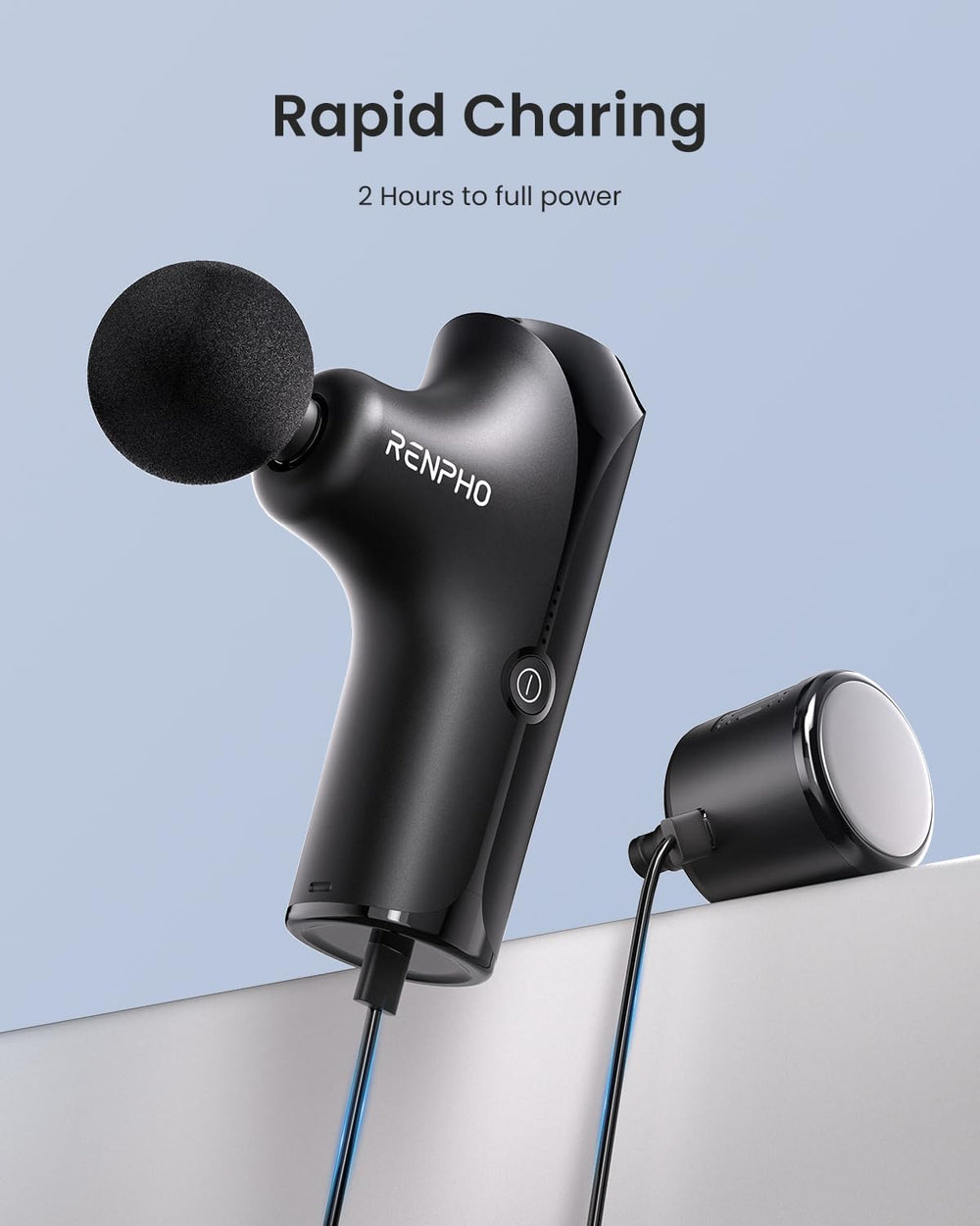 RENPHO massager with high-torque motor and adjustable speeds