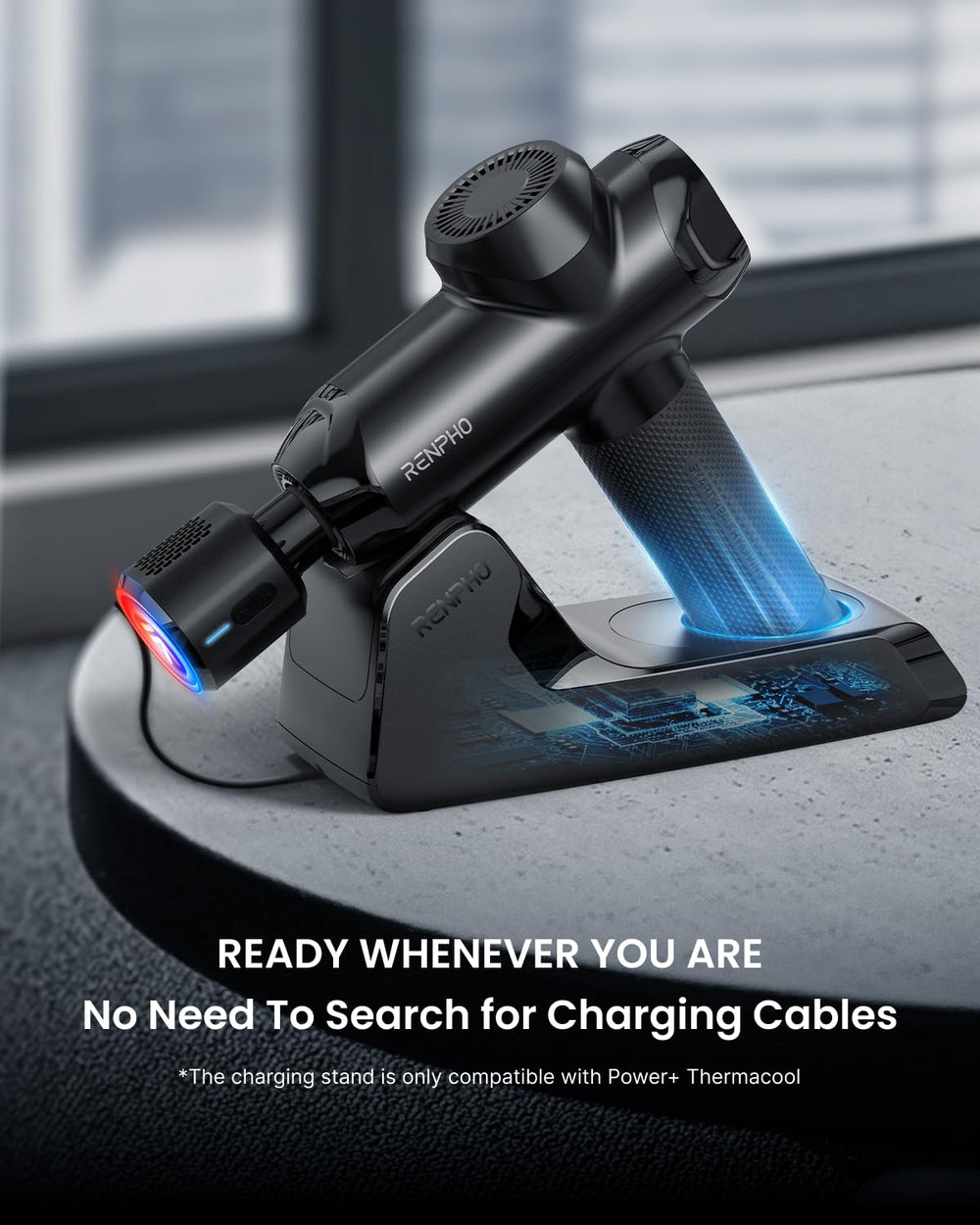 Six attachments from RENPHO Power+ Thermacool Deluxe target different muscle areas.