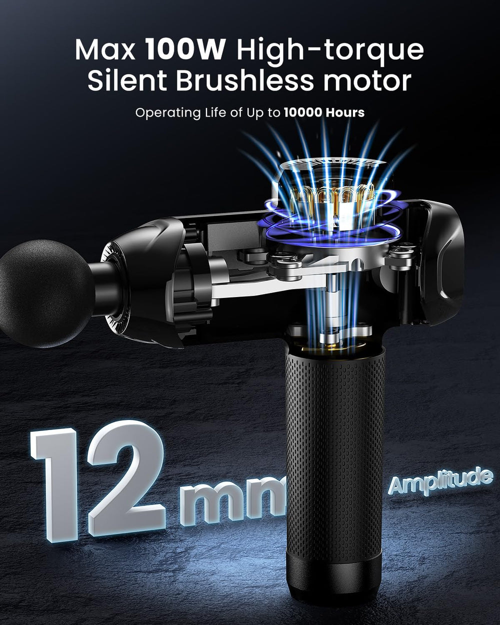RENPHO Power+ Thermacool massager with six speeds for customized intensity