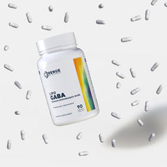 Renue By Science GABA packaging box is compact and travel-ready