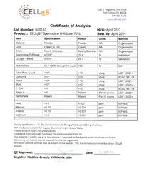 Renue By Science spermidine label highlights allergen-free and non-GMO ingredients.