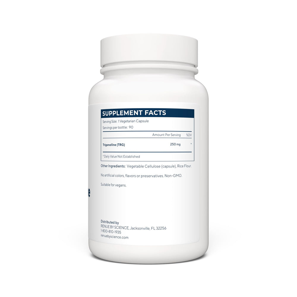 Trigonelline capsules ready for daily use in a convenient pack