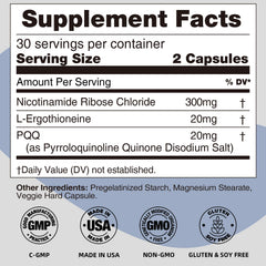 REOTT NR capsules poured from bottle suggesting easy daily energy support