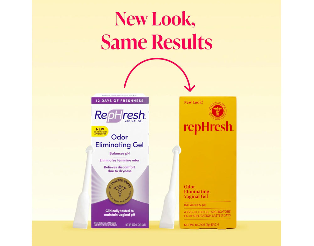 RepHresh label close-up noting odor-control and usage directions.