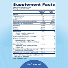 Replenza bottle serving showing simple daily ritual and gut-friendly prebiotics.