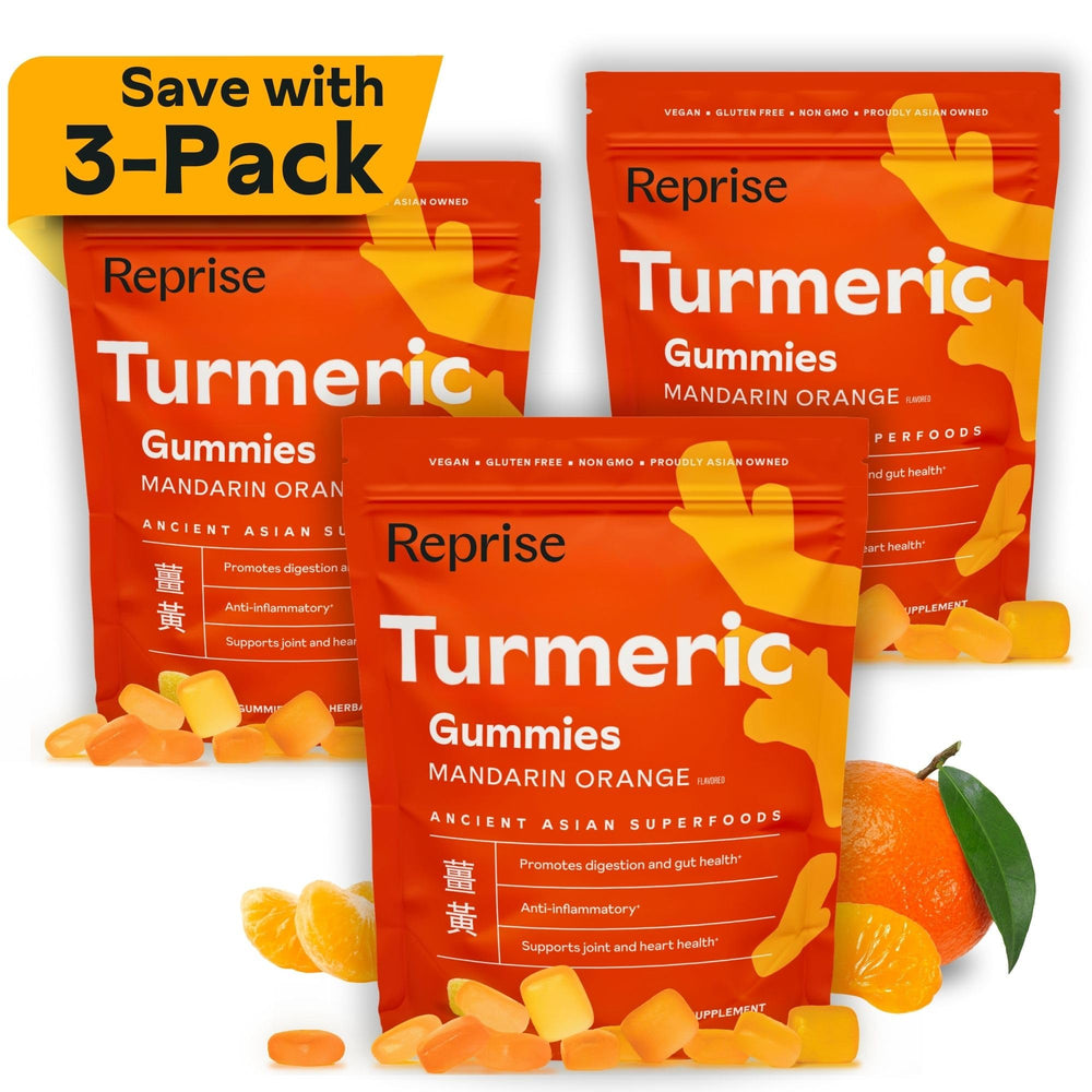 Reprise turmeric gummies bottle front view for daily support
